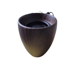 Yankee Candle Wax Melt Warmer Brown Wood Immitation  7" Tall